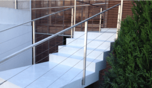 Escalera en microcemento