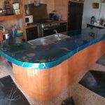 Topes de cocina veteados